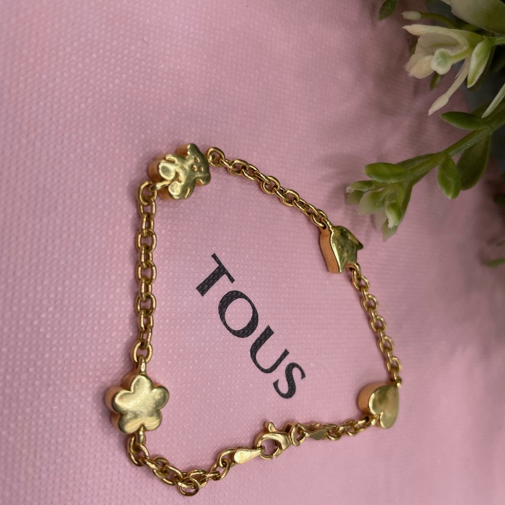 Gold tous bracelet